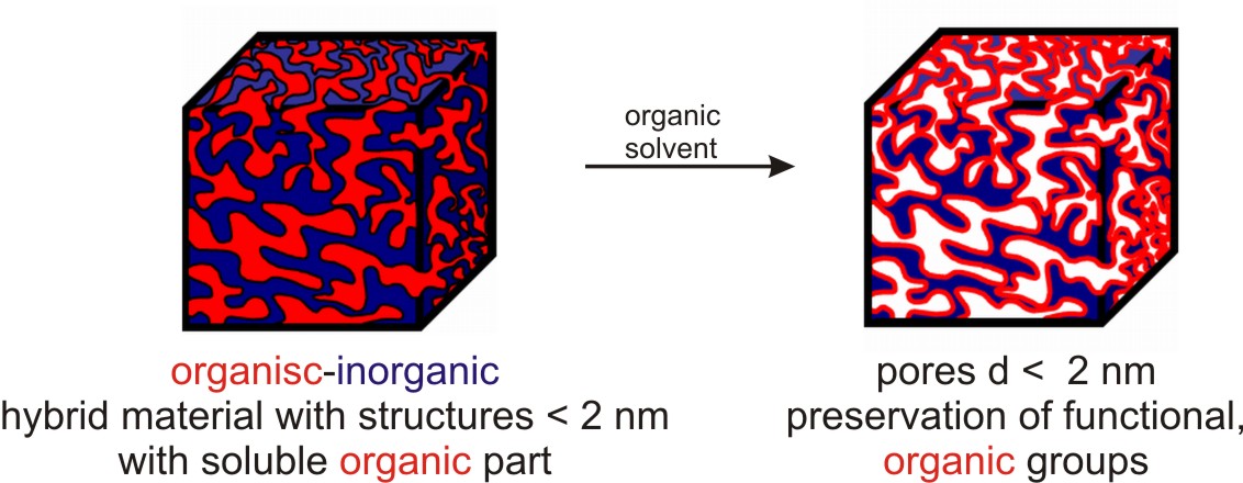 schematic nanostrucutred hybridmaterial